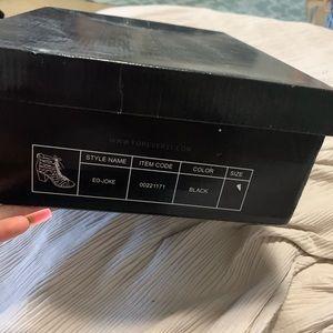 Black Strappy F21 lace up heels